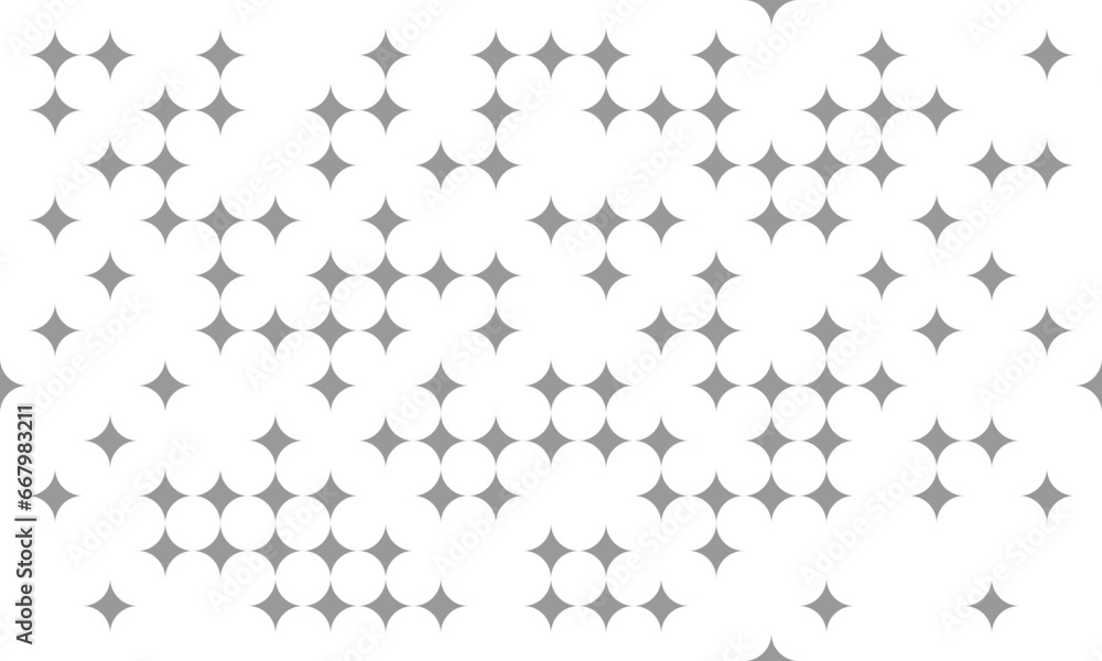 Canvas Prints grey stars seamless pattern. vector repeating texture.