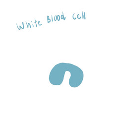 white blood cell watercolor