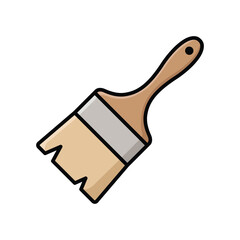 paint brush icon vector design template simple and clean