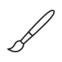 paint brush icon vector design template simple and clean
