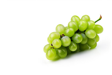 green grapes isolated on white background