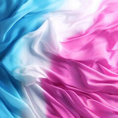 A Wavy Soft Pink, White and Blue Fabric Backdrop