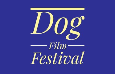 Dog film festival text design illustration