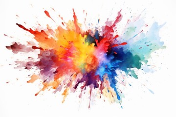 Colorful Watercolor Splash Explossion - Ai Generative