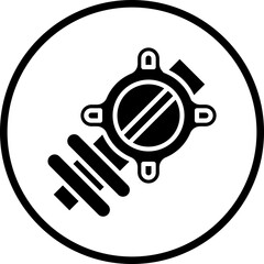 Vector Design Throttle Plate Icon Style