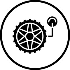 Obraz premium Vector Design Tire Maintenance Icon Style
