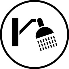Vector Design Shower Head Icon Style