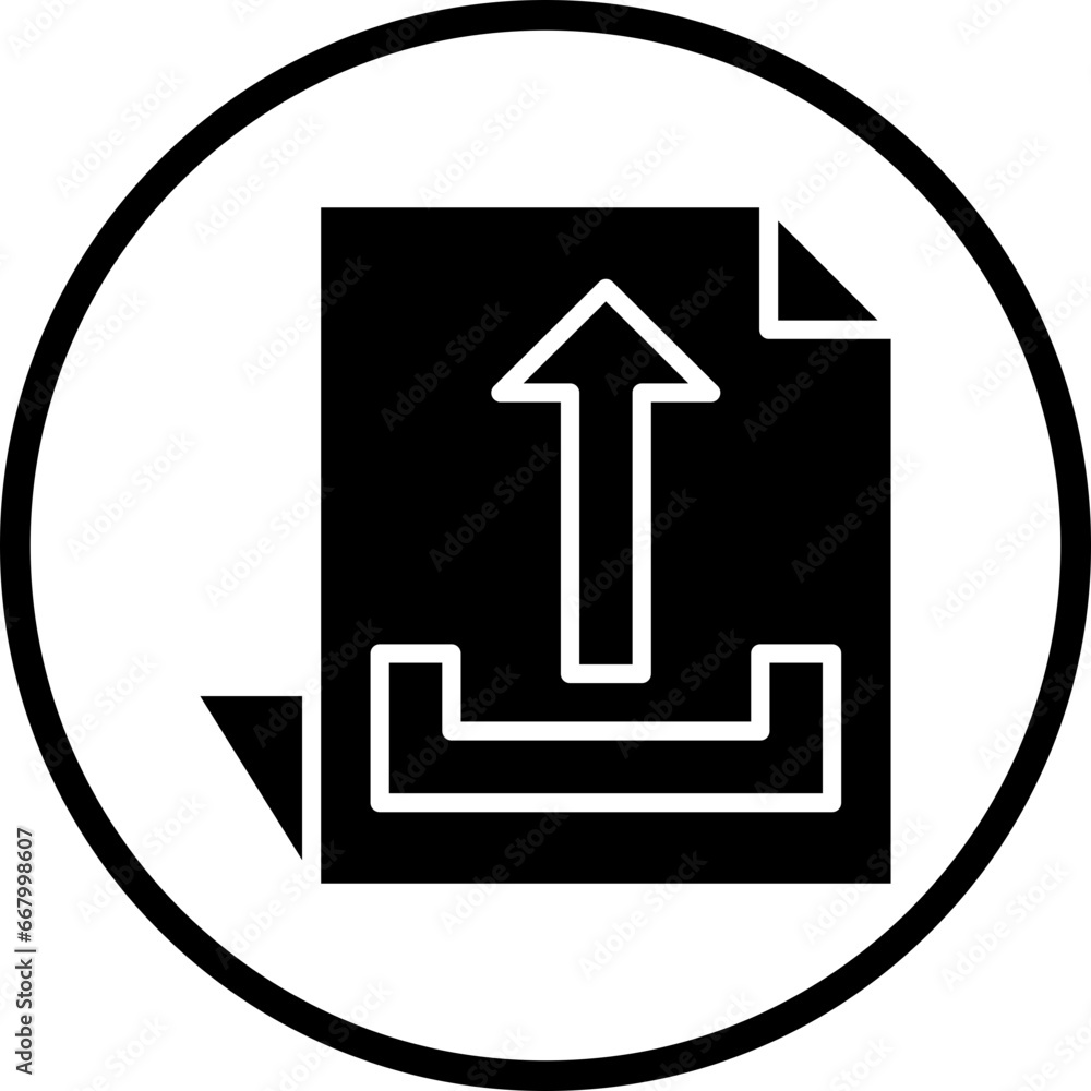 Poster vector design upload file icon style