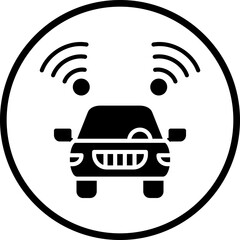 Vector Design Connected Vehicle Icon Style