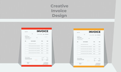 Minimal Corporate Business Invoice design 1 in 2