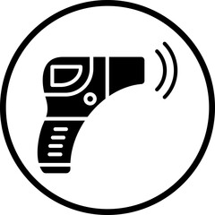 Vector Design Thermometer Gun Icon Style