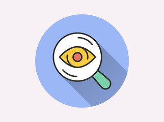 Responsibility flat icon with long shadow for graphic and web design.