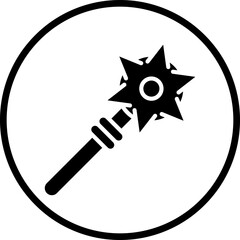 Vector Design Mace Icon Style