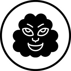 Vector Design Wind Face Icon Style