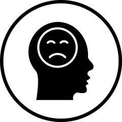 Vector Design Depression Icon Style