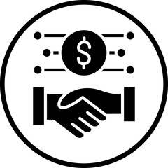 Vector Design Handshake Icon Style