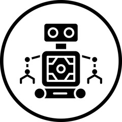 Vector Design Nanorobot Icon Style