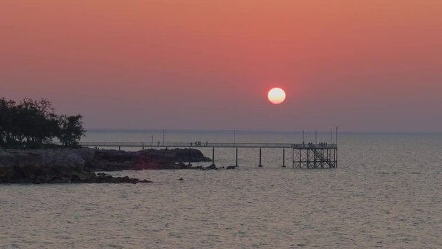 Nightcliff Jetty at sunset. Darwin, Northern Territory.