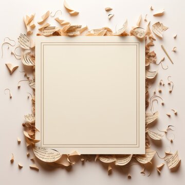 Note paper, picture frames