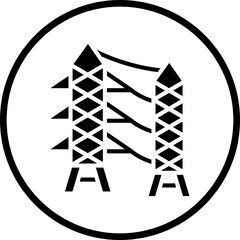 Electric Tower Icon Style