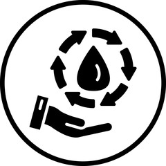 Save Water Icon Style