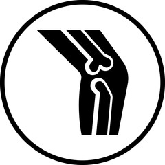 Broken Leg Icon Style