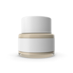 Cosmetic Cream Bottle White PNG