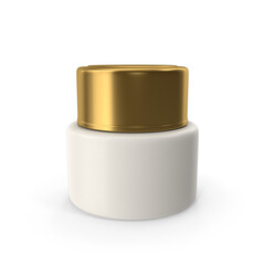 Cosmetic Cream Bottle Gold PNG