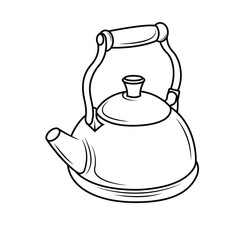 teapot isolated on white