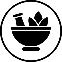 Herb Leaf Icon Style