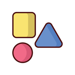 Graphic designer icon isolate white background vector stock illustration