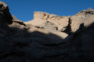 Obraz premium The Light and Dark Contrast of Yadan Landform