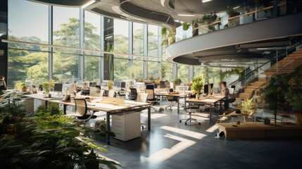 Sustainable shared workspace in a historic building.