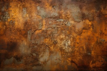 A worn and aged metallic texture with textured rust in varying shades of orange and brown, evoking an industrial and grungy feel. Generative AI