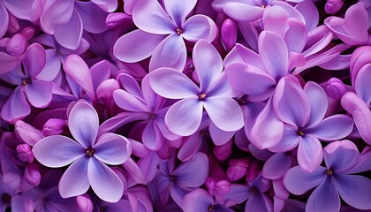 Macro image of spring lilac violet flowers - obrazy, fototapety, plakaty