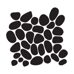 Cobblestone Vector Design on White Background