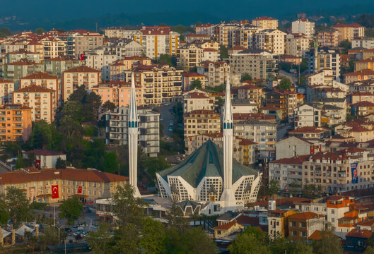 Akcakoca Town coastal view in Duzce Province