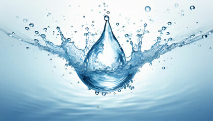 Captivating Water-Drop Splashing