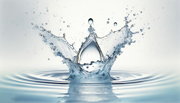 Captivating Water-Drop Splashing