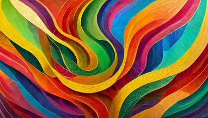 A Mesmerizing 3D Abstract Multicolor Visualization