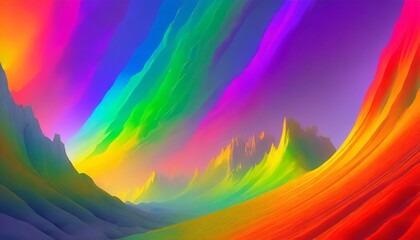 A Mesmerizing 3D Abstract Multicolor Visualization