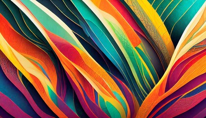 A Mesmerizing 3D Abstract Multicolor Visualization