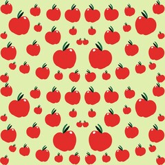 seamless pattern with apples