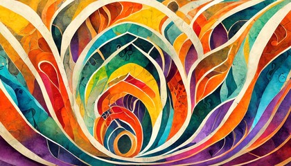 A Mesmerizing 3D Abstract Multicolor Visualization