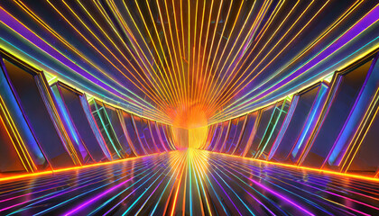 A Mesmerizing 3D Abstract Multicolor Visualization