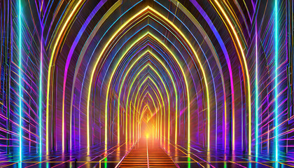 A Mesmerizing 3D Abstract Multicolor Visualization