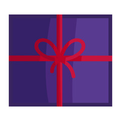 a gift with a nice shape vector cartoon
