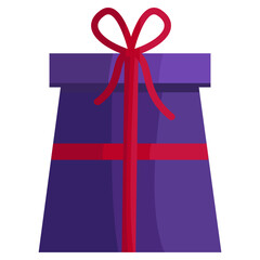 a gift with a nice shape vector cartoon