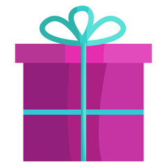 a gift with a nice shape vector cartoon