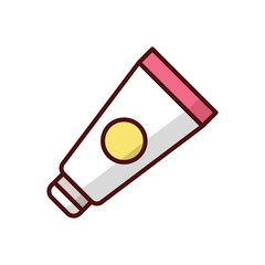 Paint tube icon isolate white background vector stock illustration